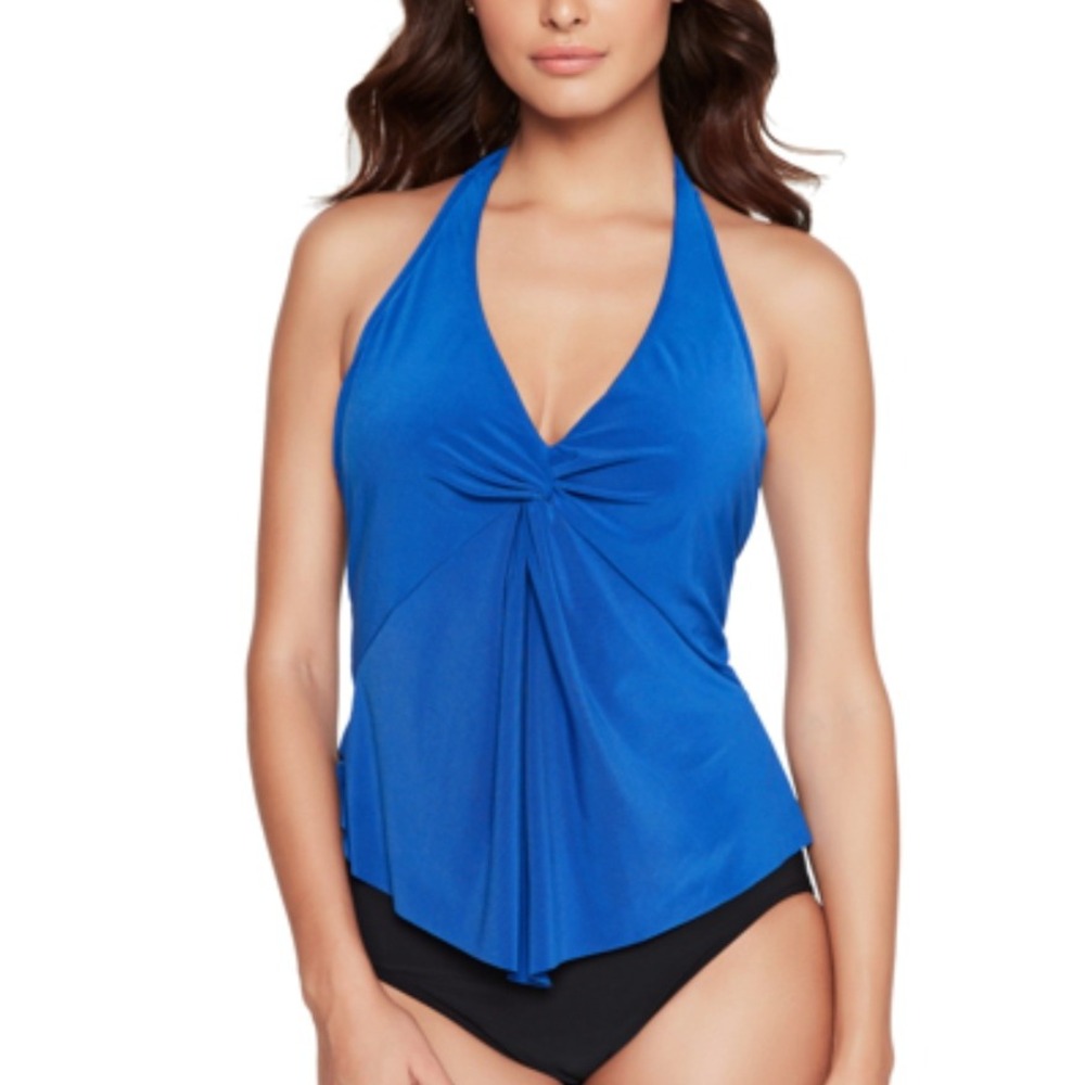 Magicsuit Twister Mallory Tankini Top 16 Blue Slimming Swimwear